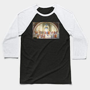 "School of Athens" featuring Plato & Aristotle by Raphael, Italian fresco Baseball T-Shirt